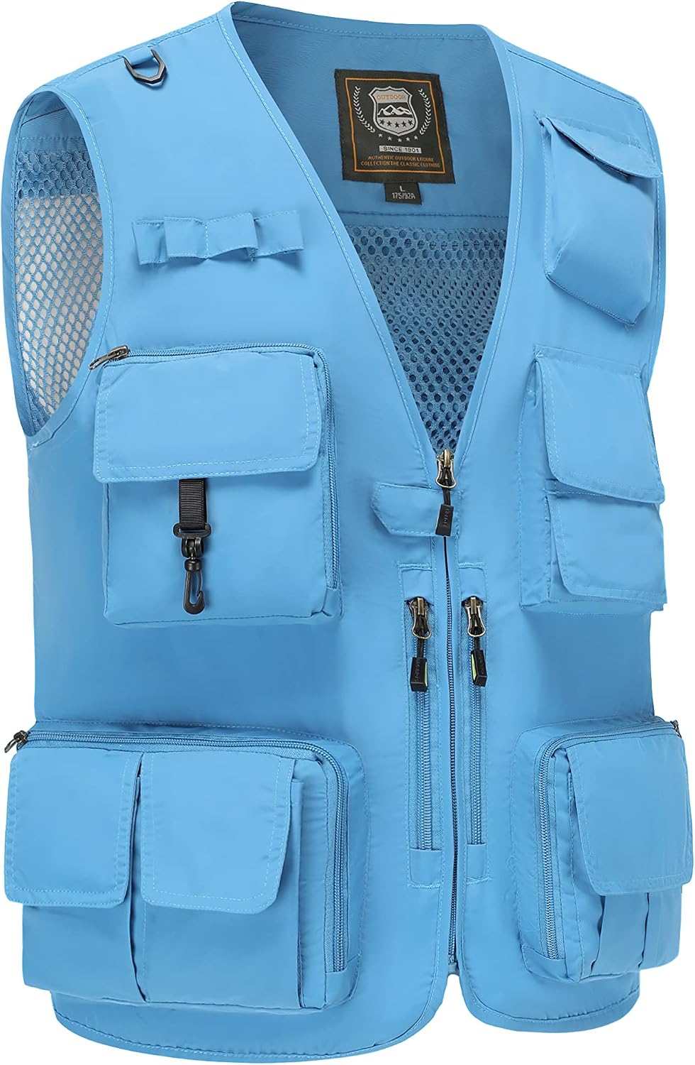 Hbufnha Outdoor Fishing Hunting Vest Multi Pockets Work Cargo Jacket