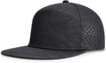 AOPREL Flat Brim Baseball Cap for Men Adjustable Water-Resistant Performance Hat with Breathable Laser Perforated