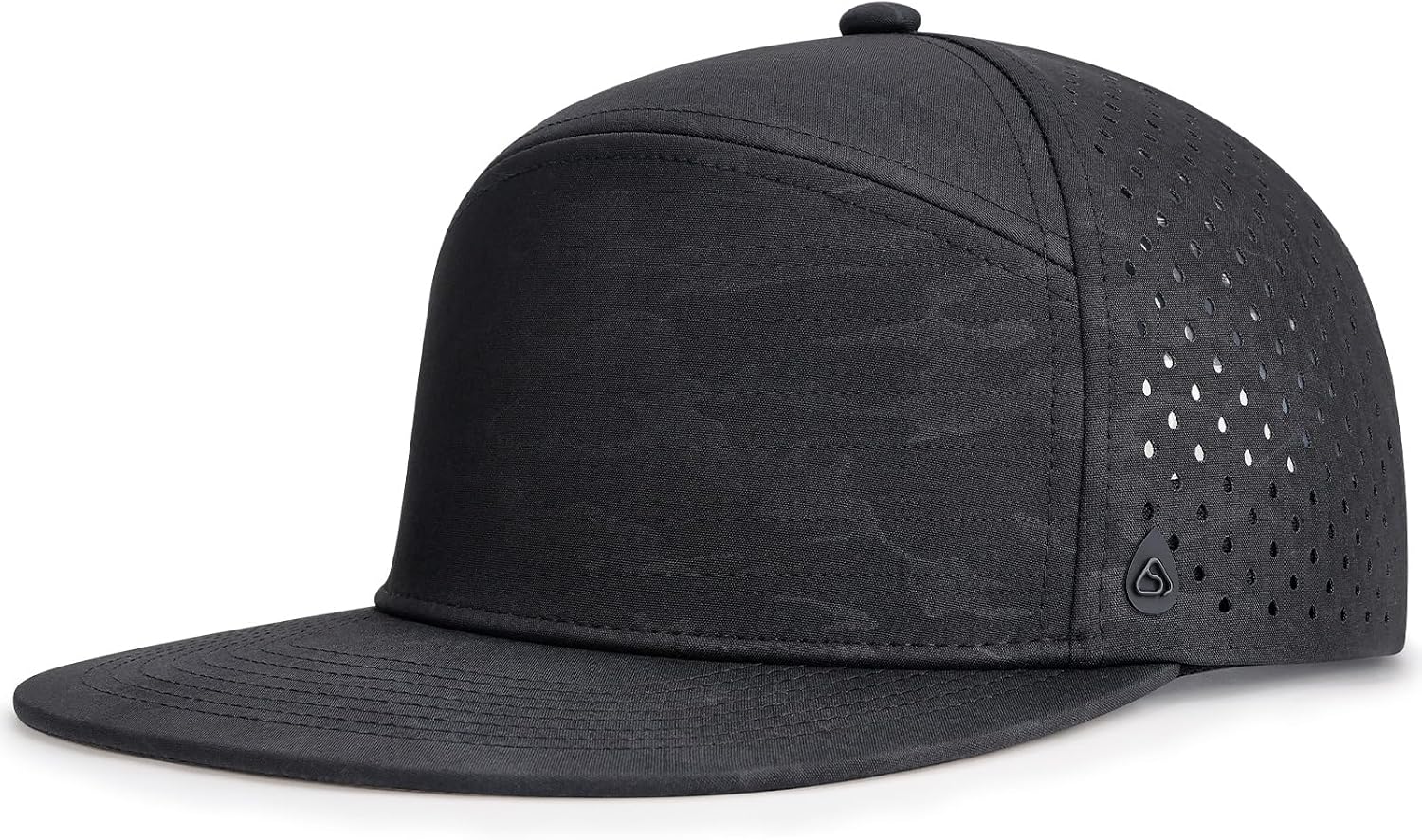 AOPREL Flat Brim Baseball Cap for Men Adjustable Water-Resistant Performance Hat with Breathable Laser Perforated