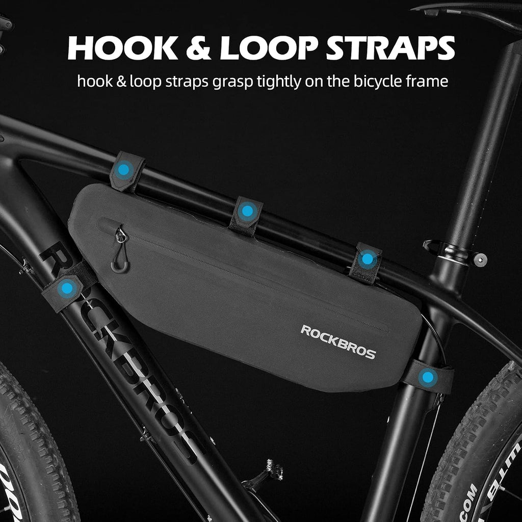ROCKBROS Bike Frame Bag 840D Nylon Waterproof Bike Triangle Bag Bicycle