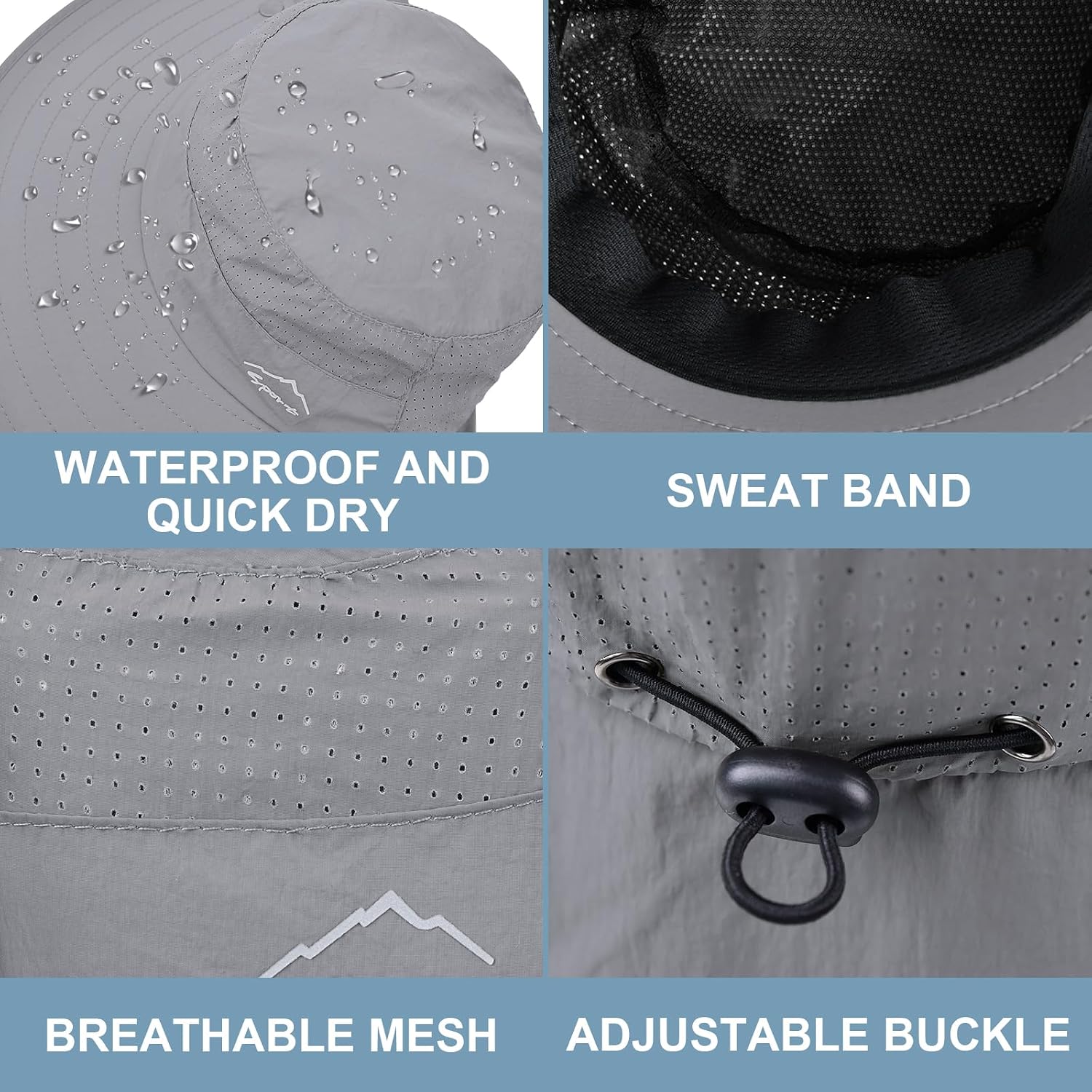 Sun Hat for Men Women with Neck Flap,UPF 50+ UV Protection Fishing Hat