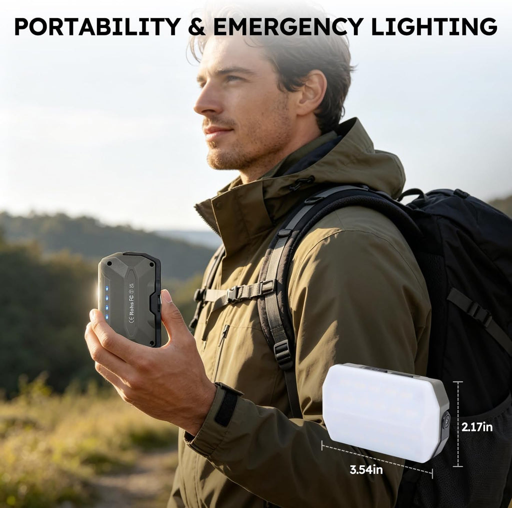 Camping Lights 2Pack, 2000LM Rechargeable Camp Light, LED Camping Lantern