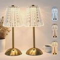 2 Pcs Cordless Rechargeable Table Lamp, Touch Dimming, 3 Color Modes
