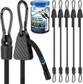 GOEASY0312 Adjustable Bungee Cords with Carabiner Hooks 8"-53", 6PCS