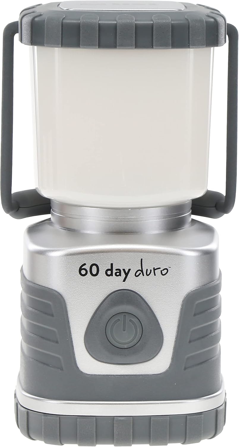ust 60-Day Duro LED Portable 1200 Lumen Lantern with Lifetime LED Bulbs and Hook for Camping, Hiking, Emergency and Outdoor Survival