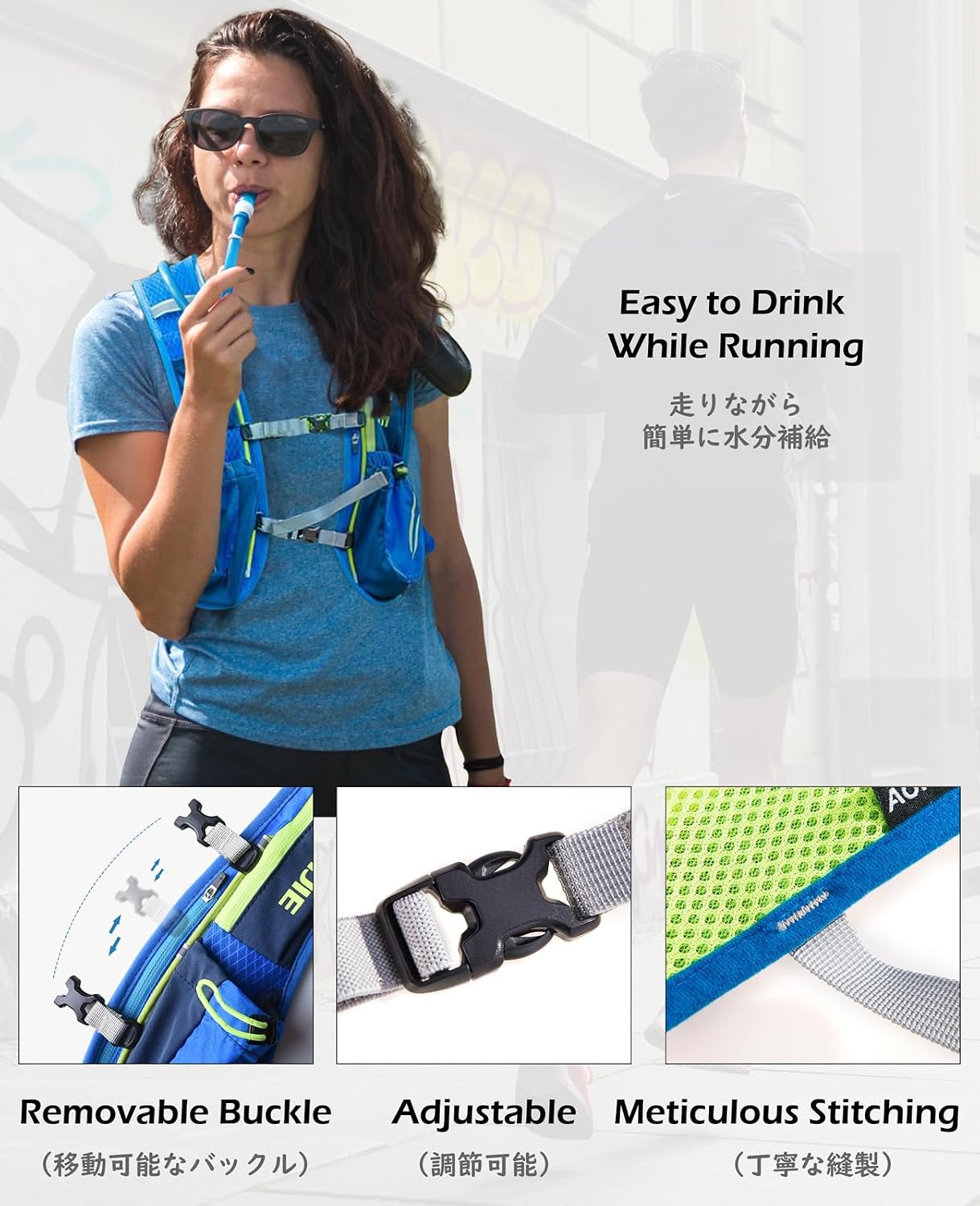 TRIWONDER Trail Bag 5.5 L Hydration Vest Lightweight Hydration Backpack for Marathon Hiking MTB Running Men Women
