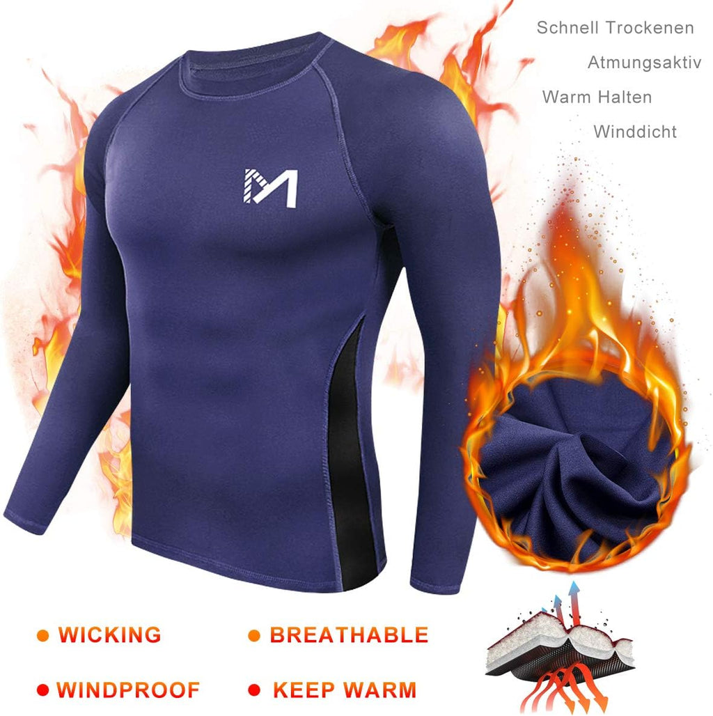 MEETYOO mens Men's Thermal Underwear Set Sport Long Johns Base Layer