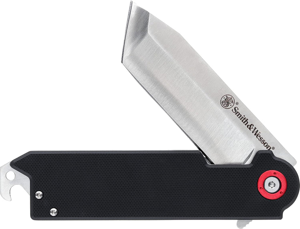 Smith & Wesson Benji Folding Knife with Bottle Opener, Money Clip, 1.5"-3.5" Stainless Steel Blade, For Tactical, Survival, and Everyday Carry