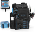 Calamus GearMaster Fishing Backpack with Bait Binder, Black With (4) 3600 Tackle Boxes