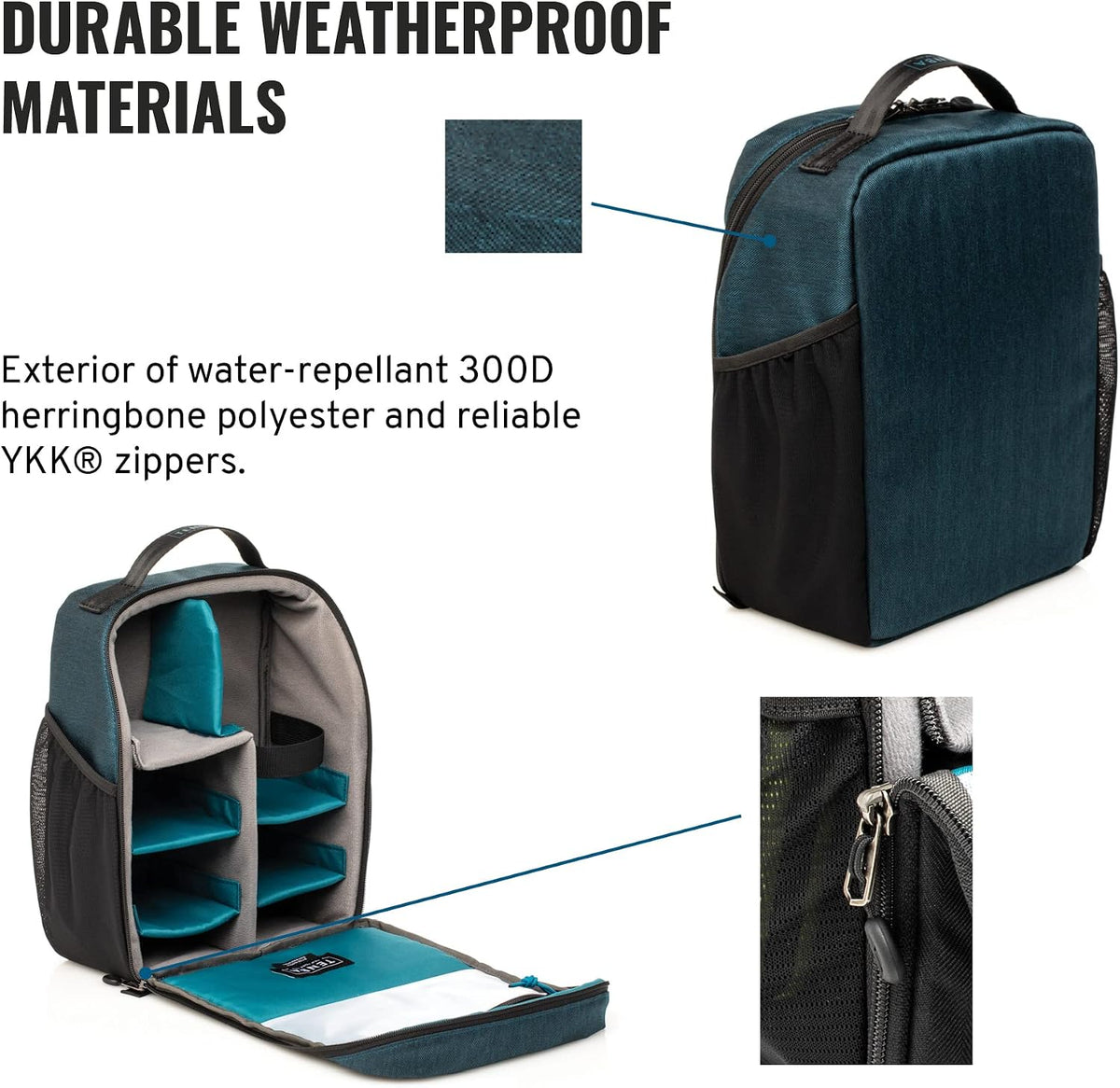 Tenba BYOB 10 DSLR Backpack Insert - Turns any bag into a camera bag for DSLR and Mirrorless cameras and lenses – Blue (636-625)
