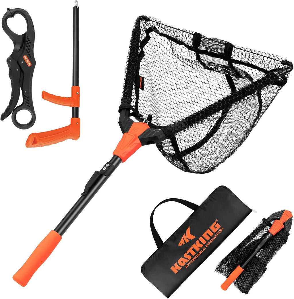 KastKing Pontus Floating Fishing Landing Net with Built-in Length Scale