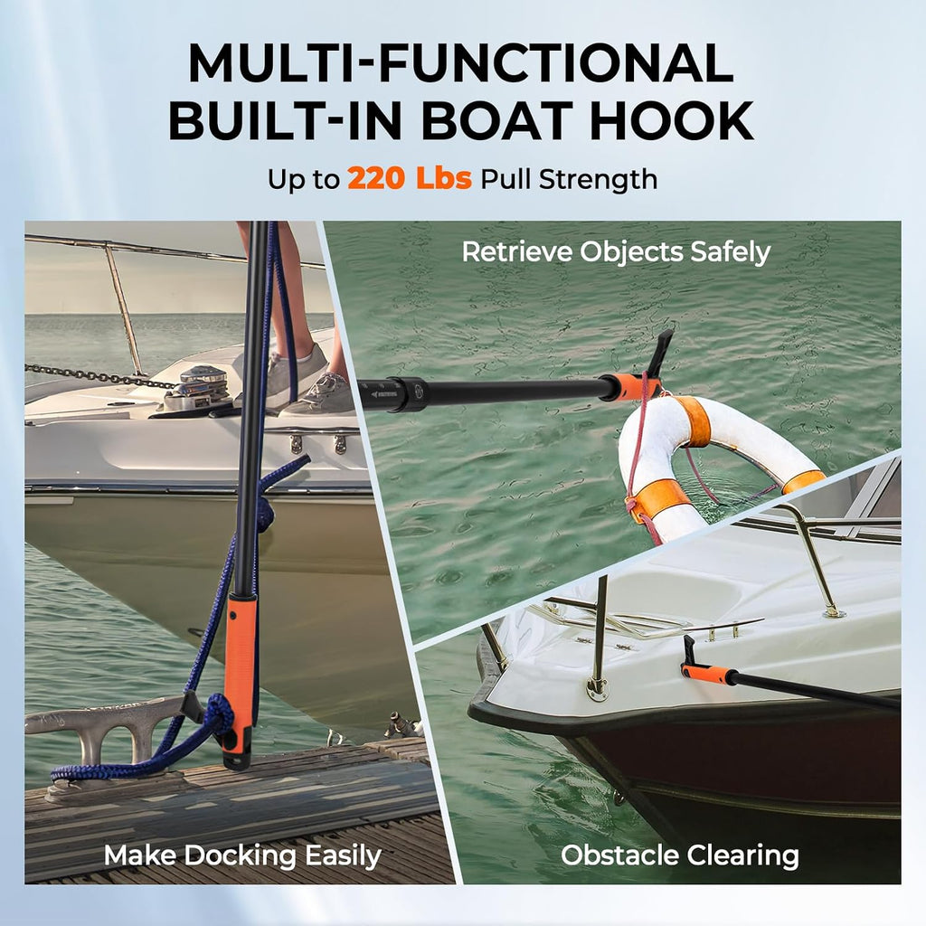 KastKing Brutus Fishing Landing Net with Boat Hook