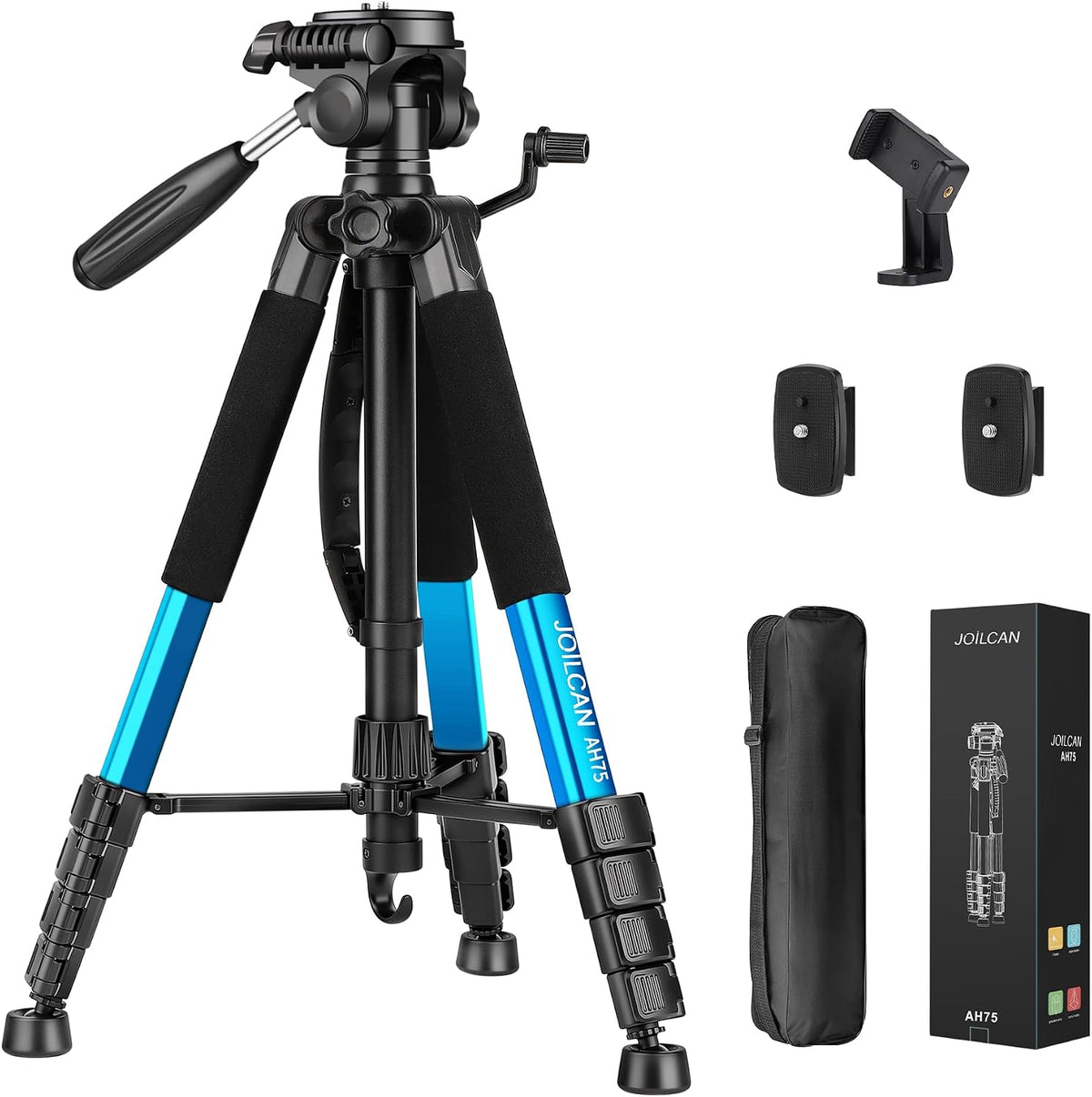JOILCAN Camera Tripod, 68" Tablet Tripod Stand for Phone Camera