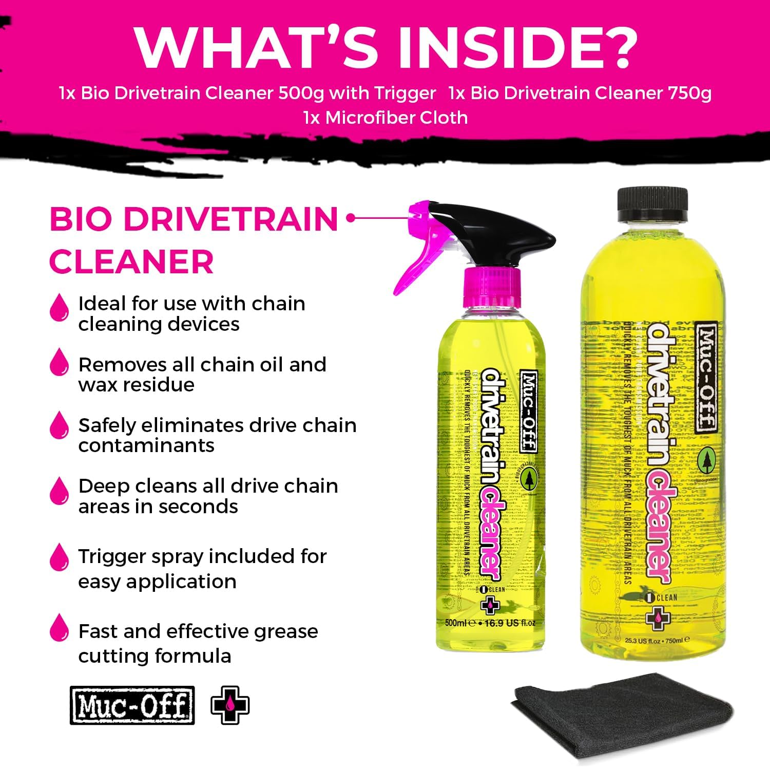 Muc-Off Drivetrain Cleaner & Degreaser Spray