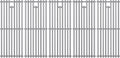 9MM 16517 Grill Grates Replacement for Bull Grill Replacement Parts, BBQ Bull Brahma 5 Burner 57568, 57569, 57568CE, 19” Lion Premium 40” 4 Burner L90000, 90000, 65073 Stainless Steel Grids