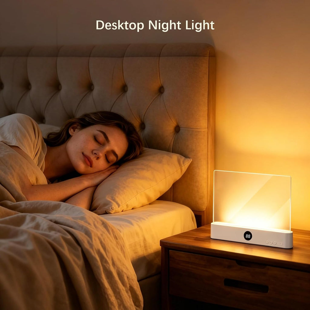 Choudao LED Book Light & Night Light 2 in 1, Dimmable Flat Reading Light (Black)
