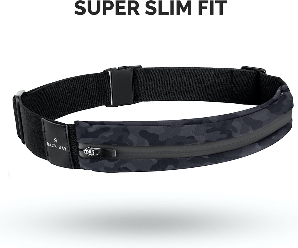 No-Bounce Slim & Secure Running Belt, Fits ALL Phones, Keys, Cards, Gels