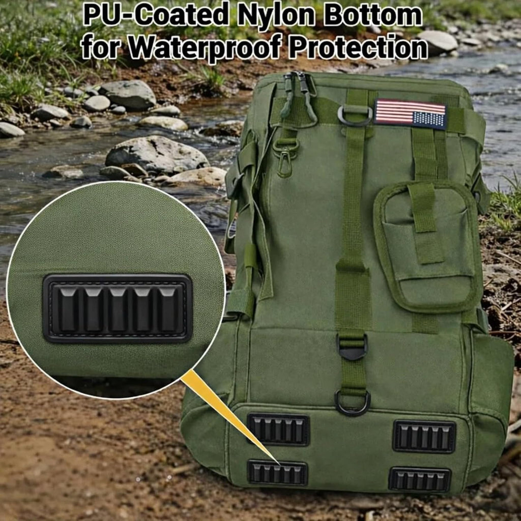 kokkoya Small Fishing Backpack with 2 Rod Holders, 16L Kayak Tackle Bag