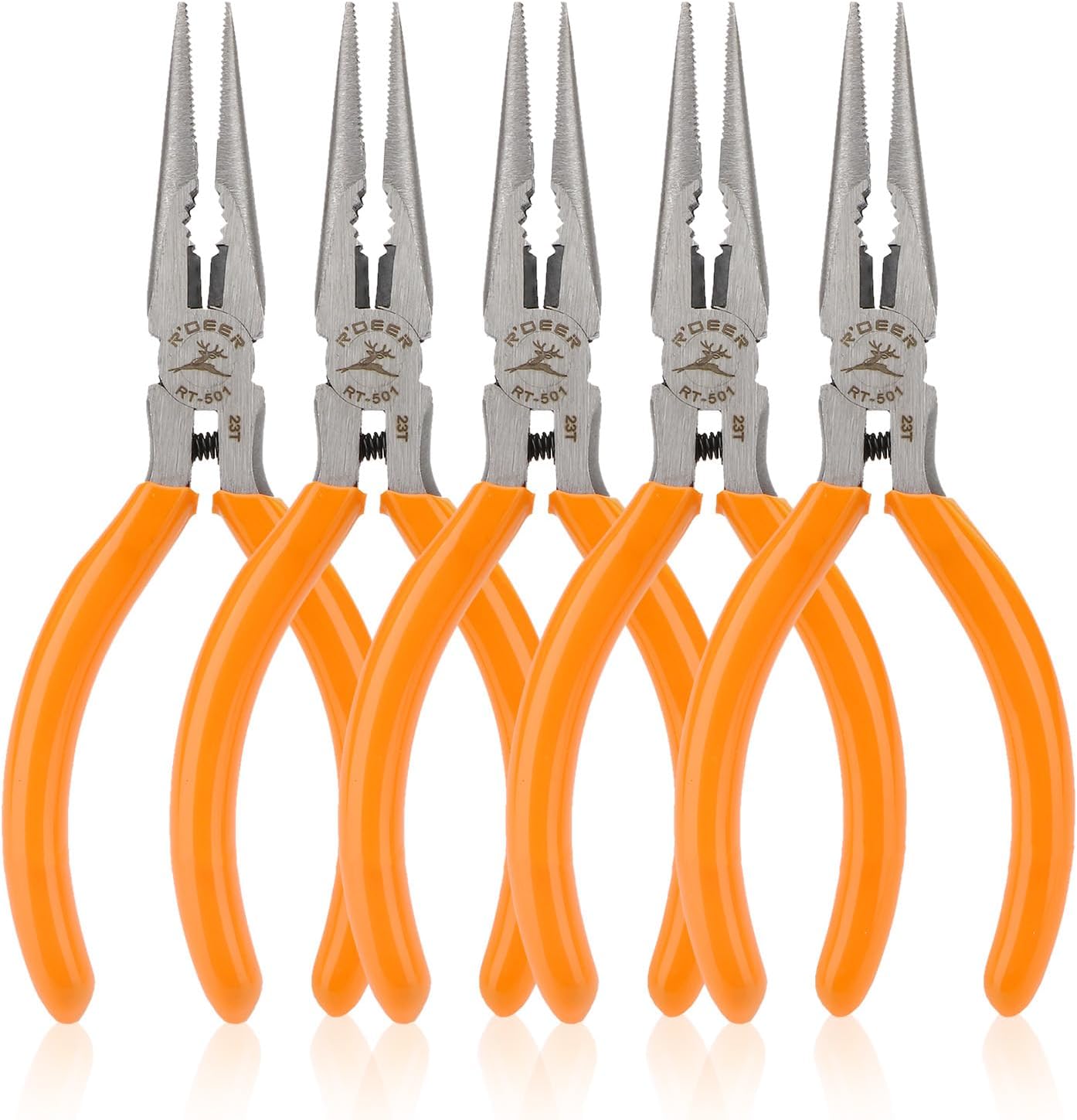 Rongon 5in Small Needle Nose Pliers,Long Nose Plier, Jewelry Plier Tool