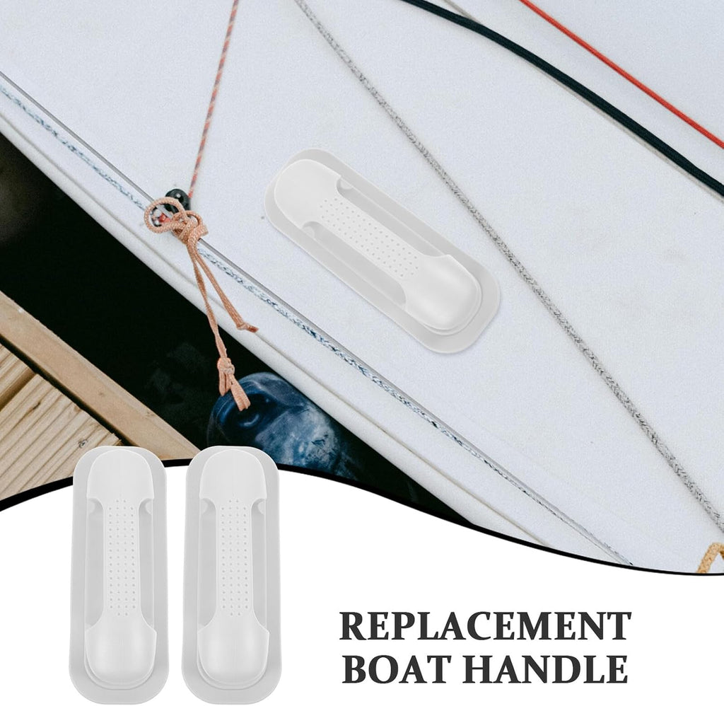 Cabilock Gray Inflatable Boat Handle 2 Pack PVC Universal Deck Grip