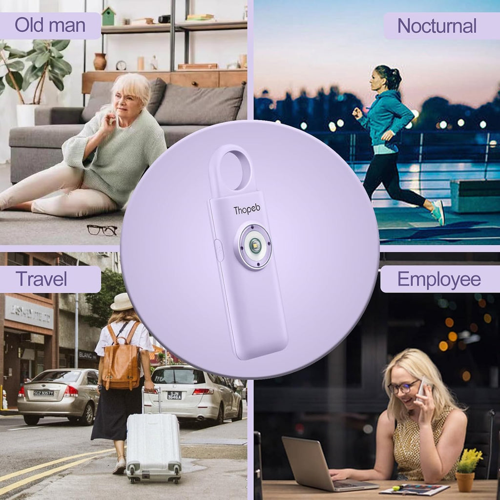 Thopeb Personal Safety Alarm for Women – Upgraded Rechargeable