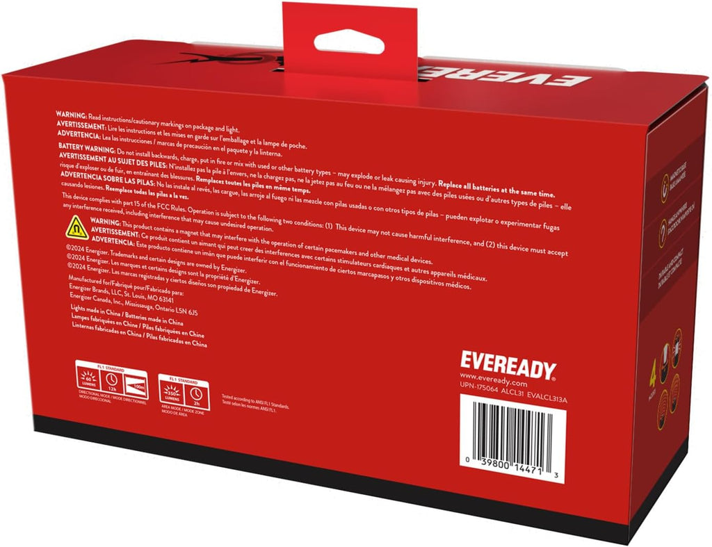 Eveready LED Camping Lantern 360 PRO (3-Pack), Super Bright Tent Lights, IPX4 Water Resistant LED Lanterns for Power Outage Hurricane Preparedness, (Batteries Included)