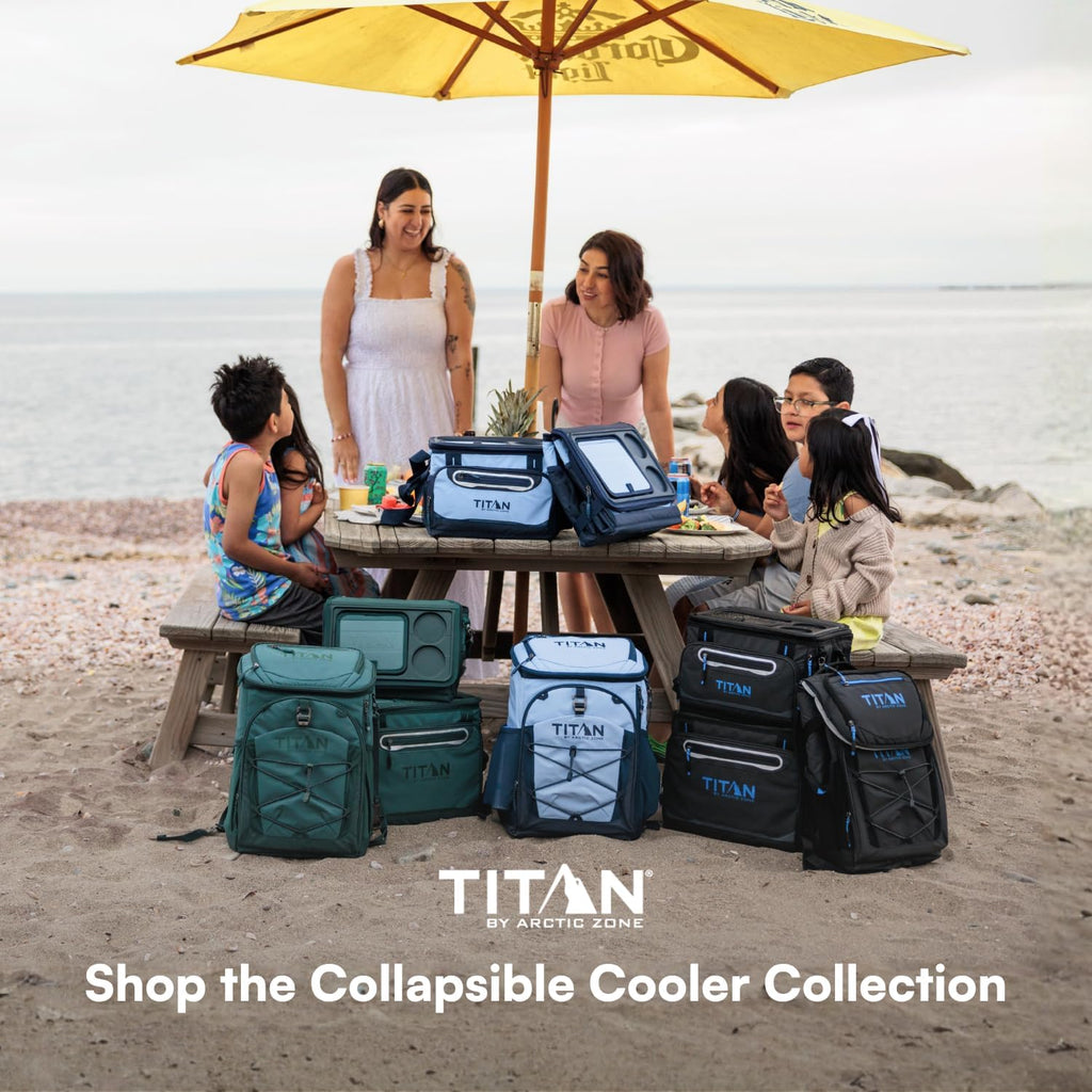 Titan Deep Freeze Ice Wall Backpack Cooler 30 Can Cooler Bag with Ice Packs