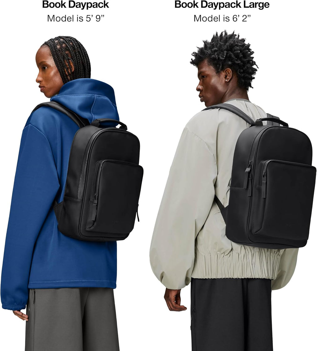 RAINS Book Daypack Large Waterproof Laptop Backpack for Men, Commuter