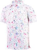 Cozople Golf Polo Shirts for Men Short Sleeve Dry Fit Performance Athletic