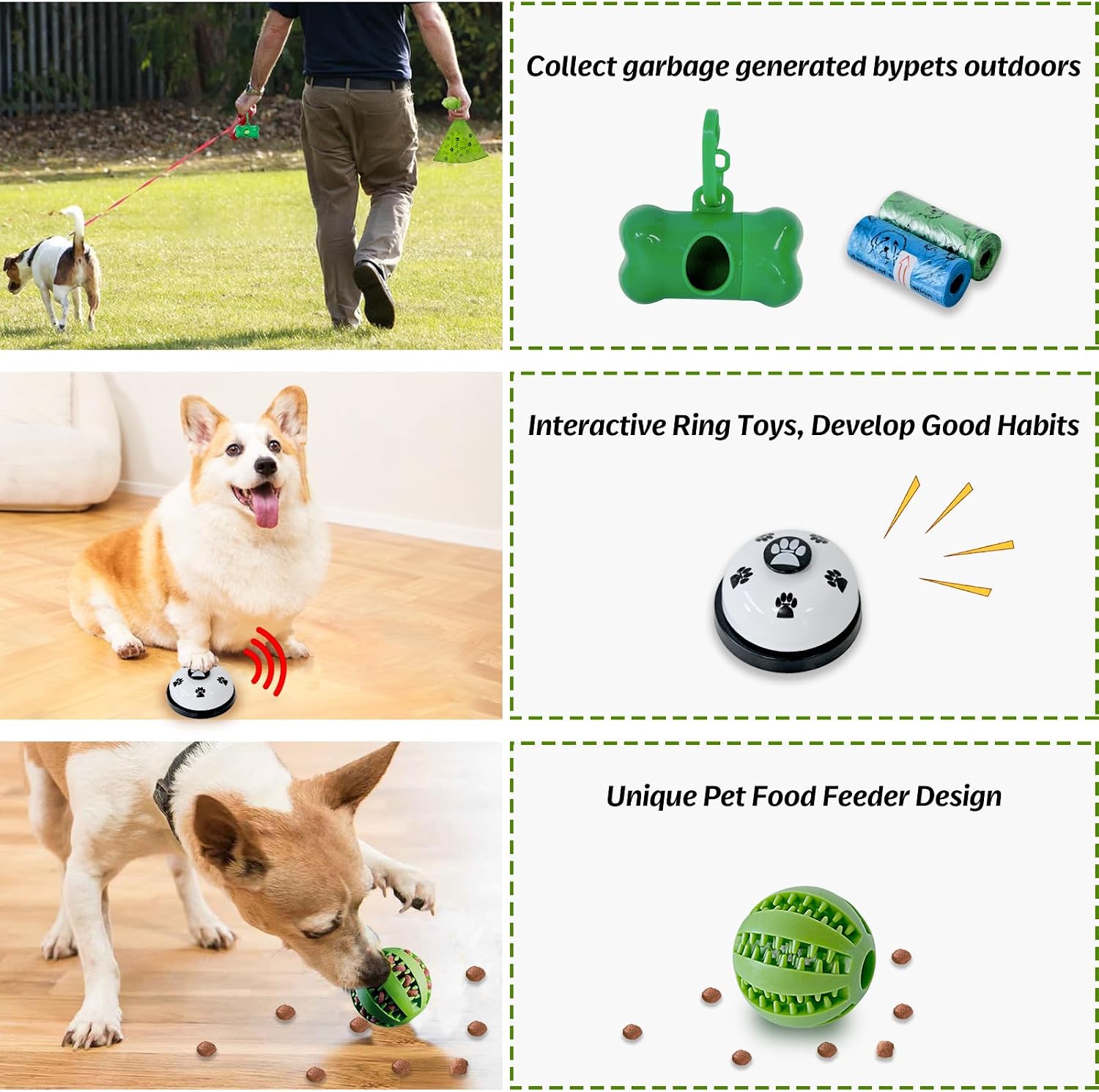 MRSOHRET 20Pcs Puppy Chew Toys for Teething, Dog Chew Toys with Rope Toy, Pet Dog Toothbrush, Treat Balls, Plush Toys and Squeaky Toys for Small Medium Dogs with Basket to Keep Them Busy