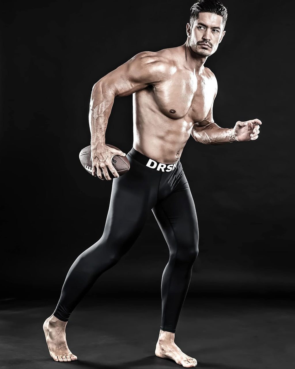 DRSKIN Men’s Compression Pants (5/4/3 Pack) Quick Dry Tights Leggings Sports Baselayer Running Gym Workout