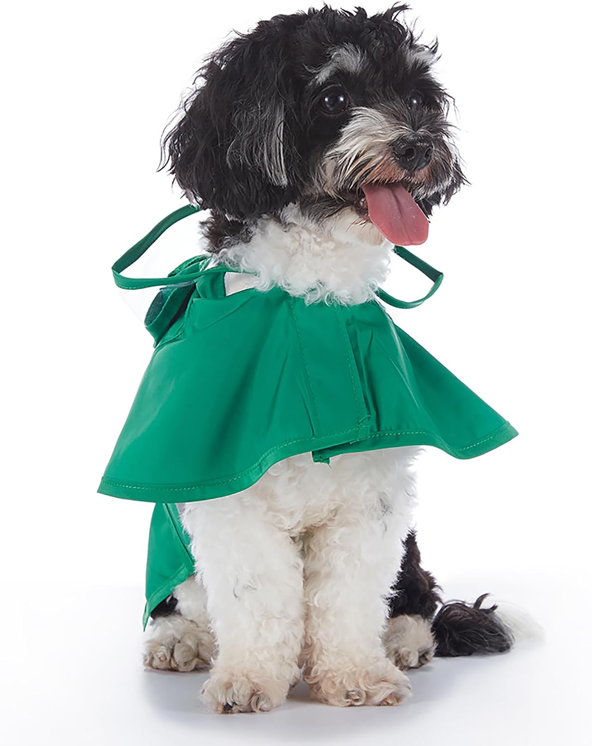 Dog Raincoat Hooded Reflective Waterproof Slicker Poncho