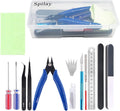Spilay 16 Pcs Hobby Building Model DIY Tool Kit for Dollhouse Miniature