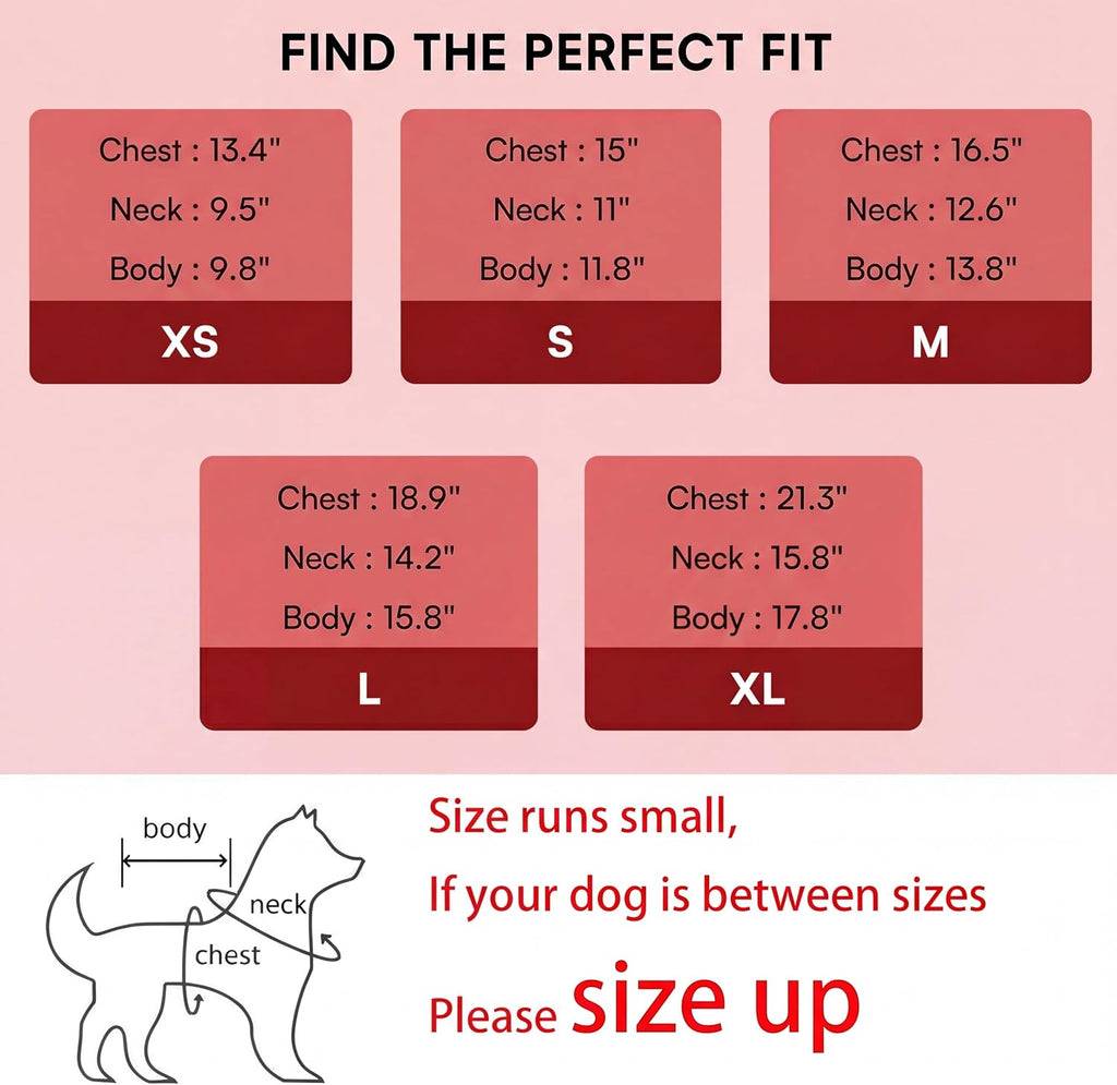 Small Dog Sweaters, Soft Knit Cold Weather Turtleneck Dog Clothes, Lightweight Warm Puppy Sweater for Chihuahua, Dachshund, Shih Tzu, Yorkie (Red, M)