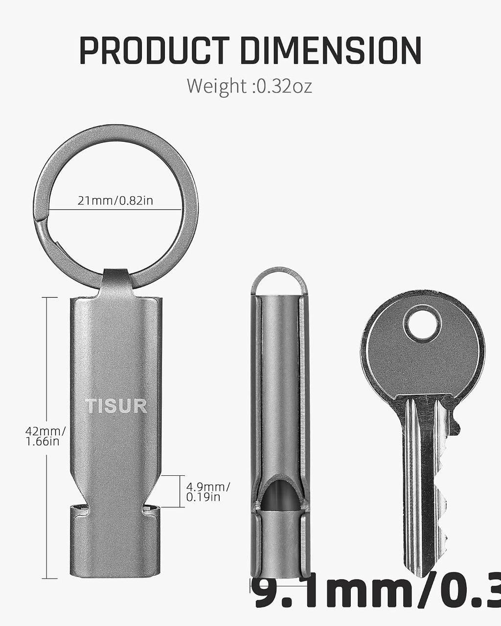TISUR Loud Emergency Whistles,Whistle Keychain dog whistle