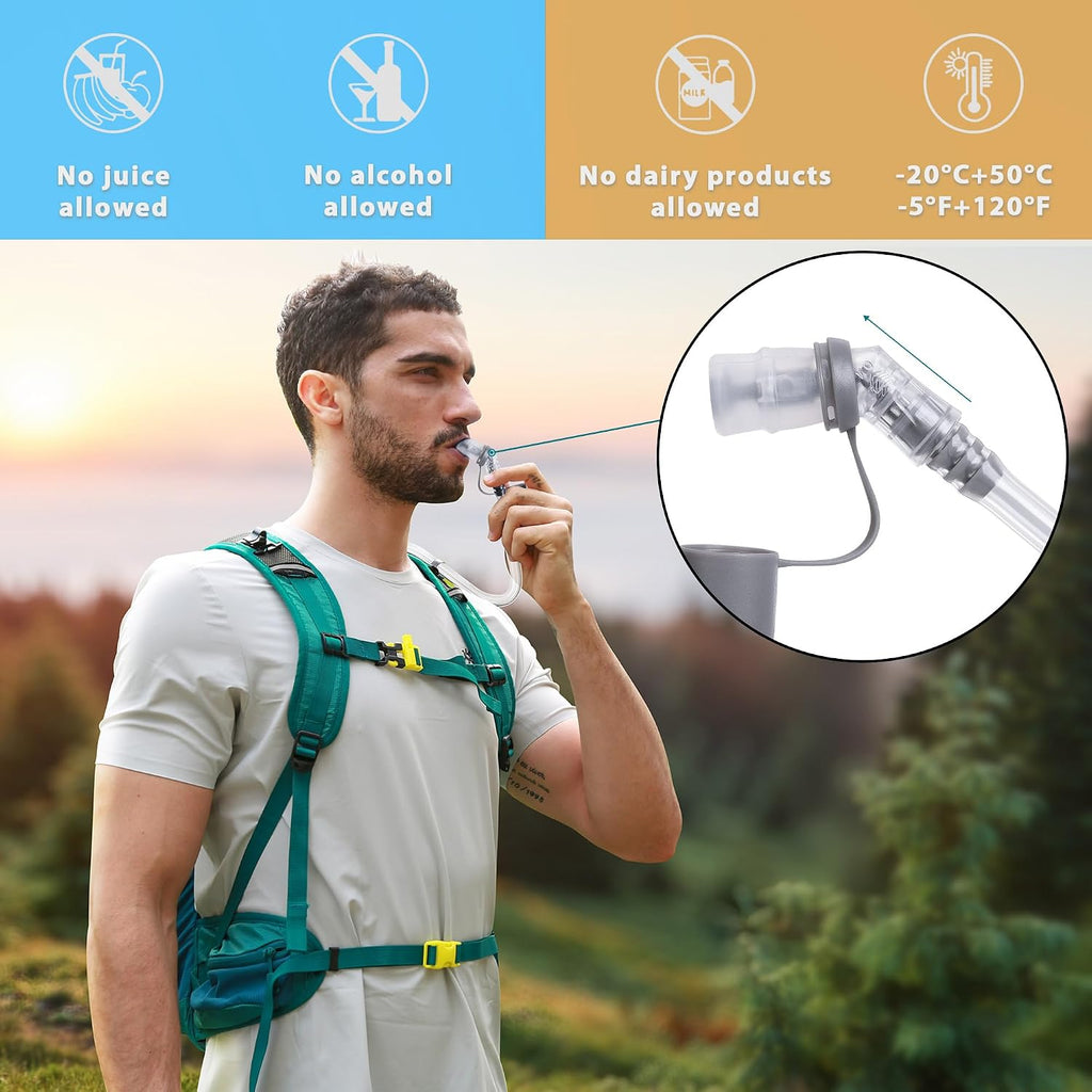 N NEVO RHINO Hydration Bladder 1.5L-3L Kit, Water Bladder for Running Vest