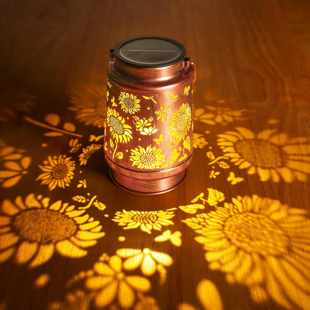 Homemory Gifts for Women, Solar Sunflower Lanterns Outdoor Lights