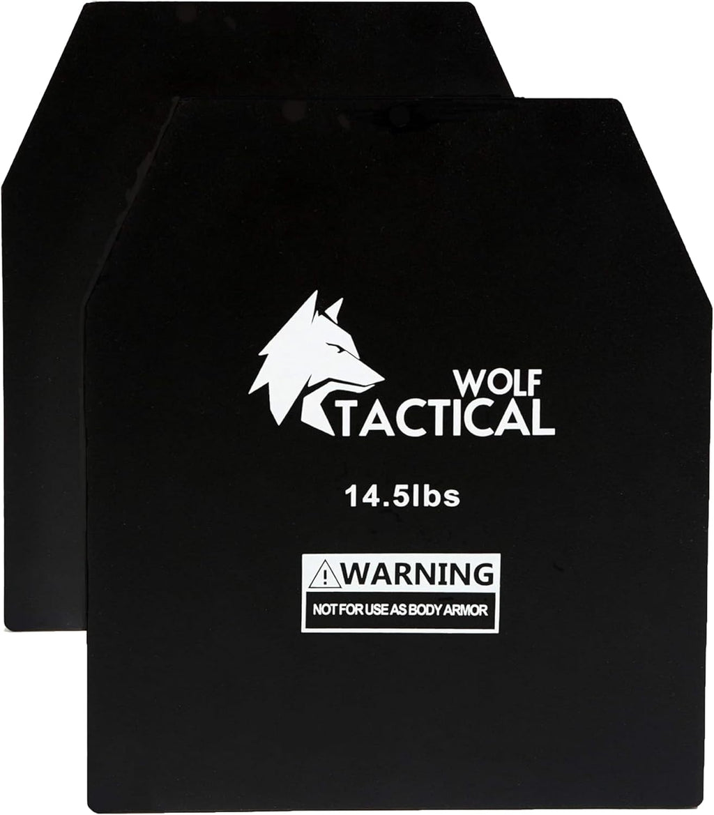 WOLF TACTICAL Weight Vest Plates - 5.75/8.75/14.5/19.75LB Pairs - WODs, Strength Training, Running, Heavy Workouts