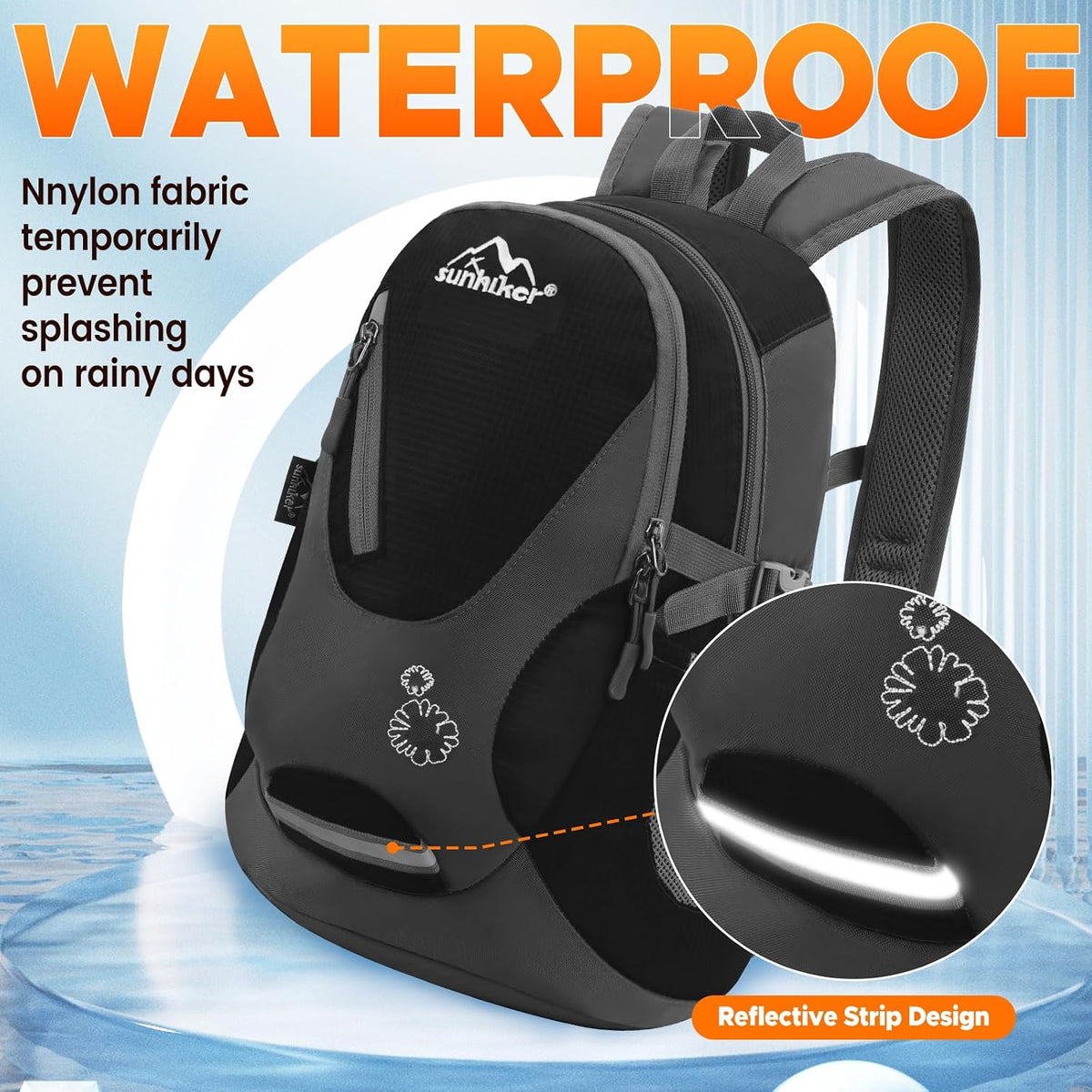 sunhiker Small Hiking Backpack Women Men 20L Lightweight Travel Backpack Daypack Casual Backpack For Cycling Outdoor Camping