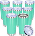 20oz Tumbler Stainless Steel Tumbler Coffee Tumbler with Lid Light Blue, 8P