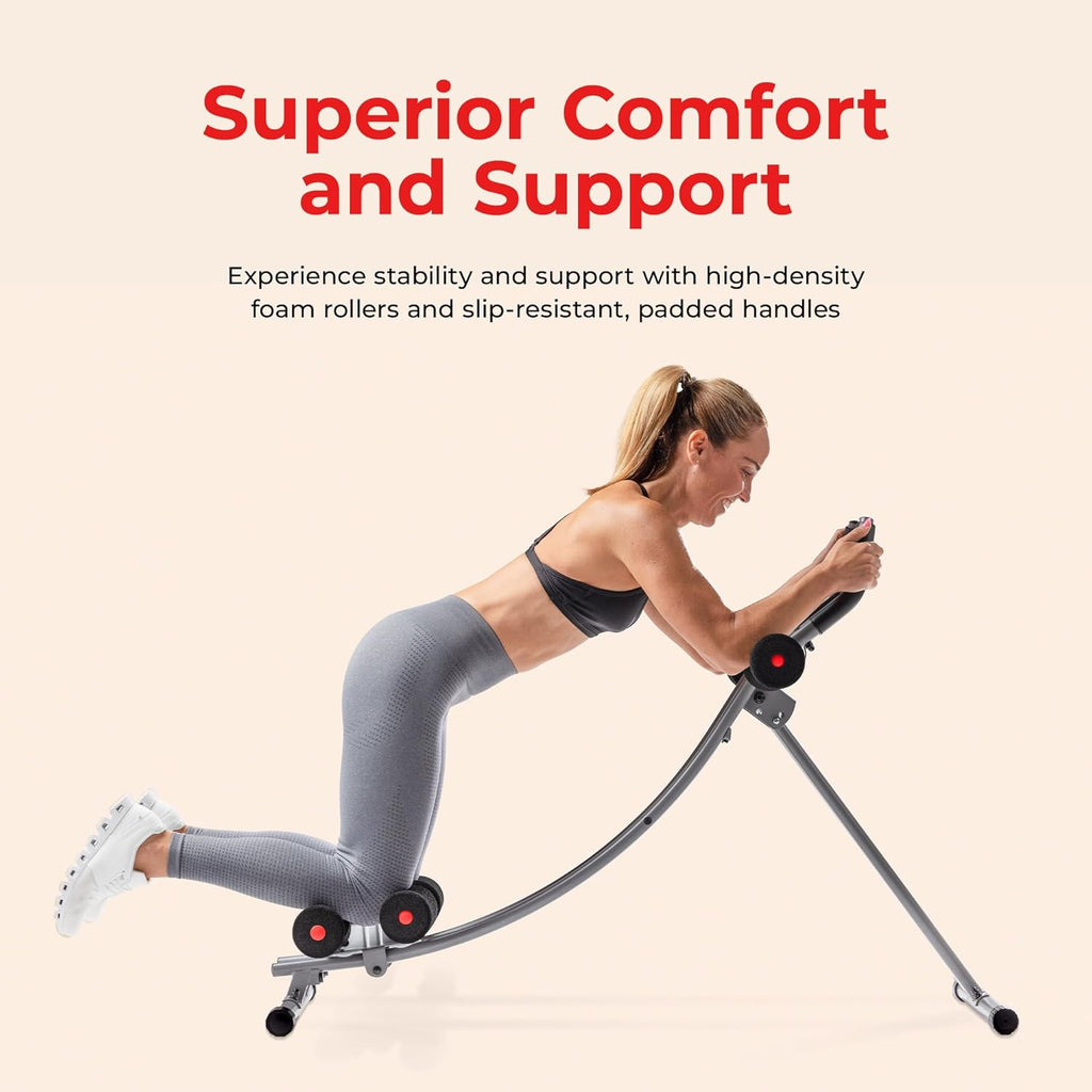 Sunny Health & Fitness Ab machine Ab Workout Machine Adjustable Ab Trainer