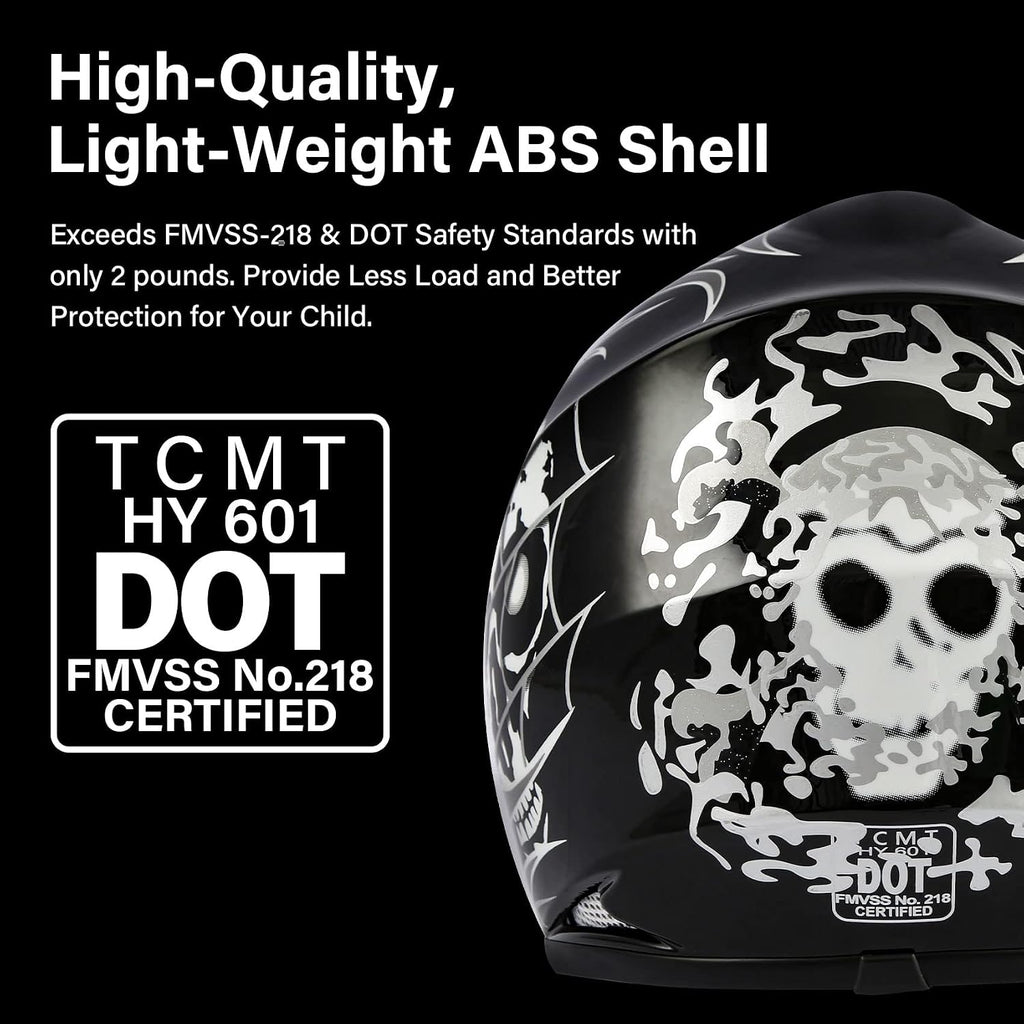 SLMOTO DOT Youth Kids Motocross Helmet Set Fit for Motorcycle Dirt Bike ATV