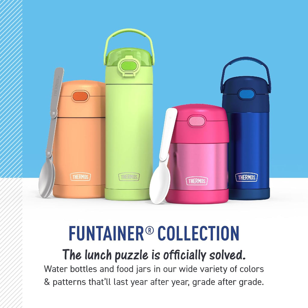 THERMOS FUNTAINER Water Bottle with Straw, 12oz, Avengers