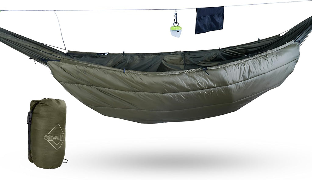 onewind Camping Hammock Underquilt, 3 Season Hammock Insulation, OD Green