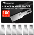 JETMORE 100 Pack Exacto Blades Refills #17 Craft Hobby Knife Blades for Art