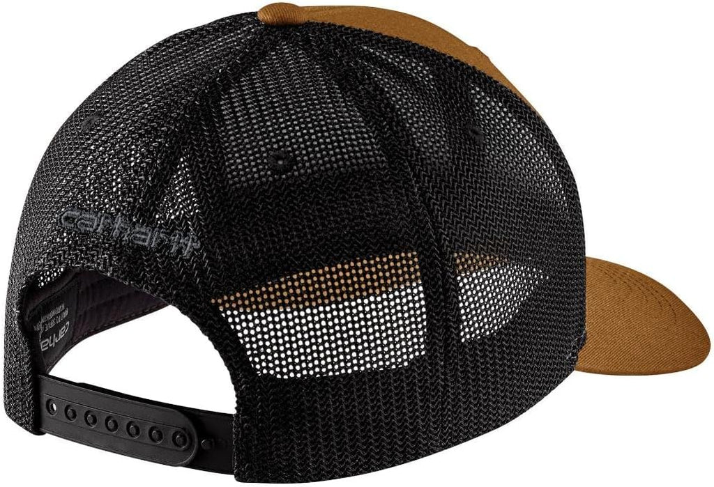 Carhartt Men's Rugged Flex Twill Mesh-Back Logo Patch Cap