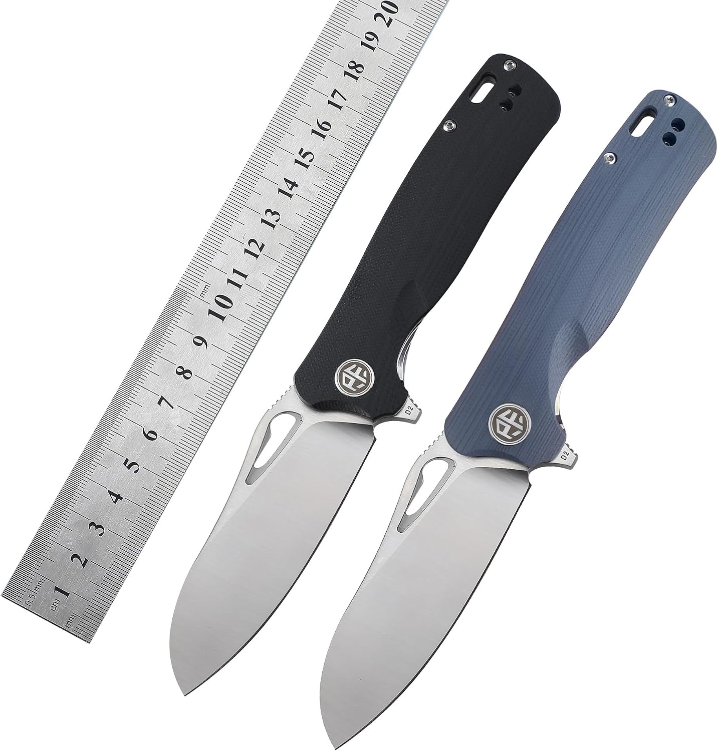 Petrified fish PF868 Bunta 3.35" D2 Satin Blade Pocket Folding Knife