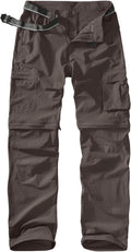 Mens Hiking Pants Convertible Quick Dry Zip Off Fishing Travel Safari Pants