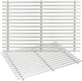 J&HYBBQ 17.4" Grill Grates for Weber Spirit 300 Series E310 E315 E320 E330 S310 S315 S320 S330, 9mm 304 Stainless Steel Parts Fit Genesis Silver Gold Spirit 700 900, 2 Pack