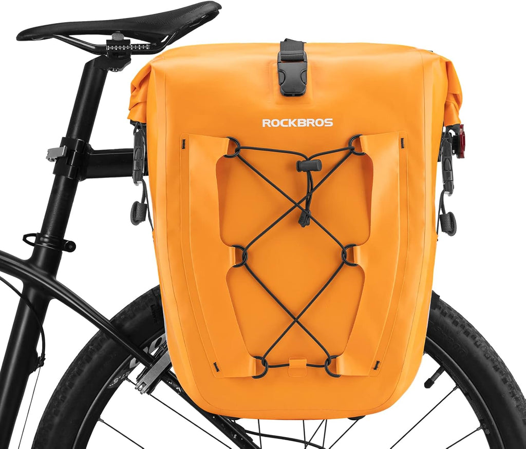 ROCKBROS Bike Panniers Waterproof Max 30L Capacity Cycling Traveling 1 Pack